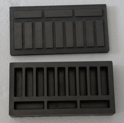 High Density Custom Graphite Mould For Gold 0.1% Ash Bending Strength Melting